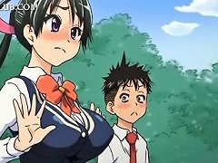 A Young Anime Character Caught Masturbating Is Subjected To Vigorous Sexual Activity
